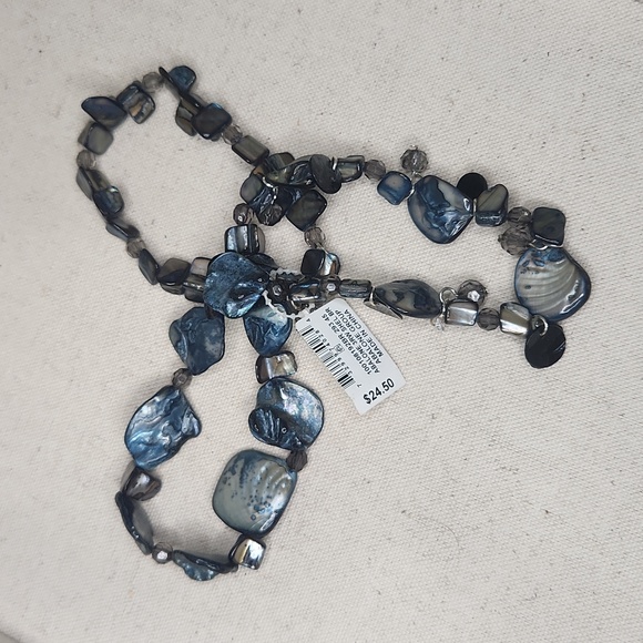 Style & Co 3-PC Set Shell Stone Bracelet Set in Blue - Picture 4 of 5